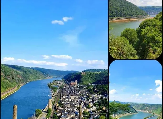 アパート Wohnen Am Schoenen Mittelrhein Weltkulturerbe オーバーヴェセル